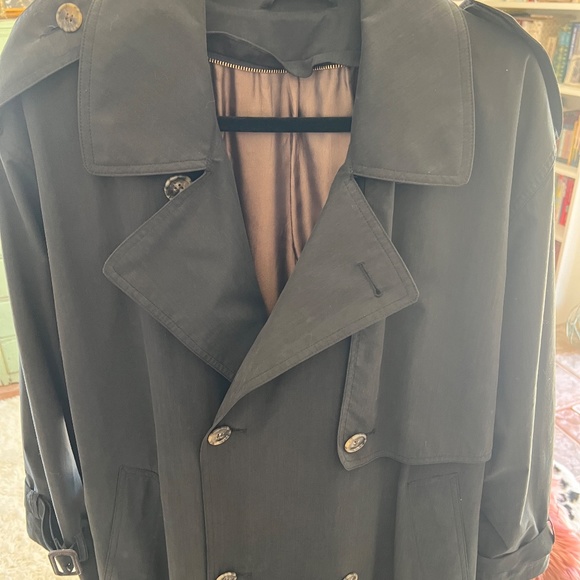 Women's Black Trench Coat - Picture 3 of 16
